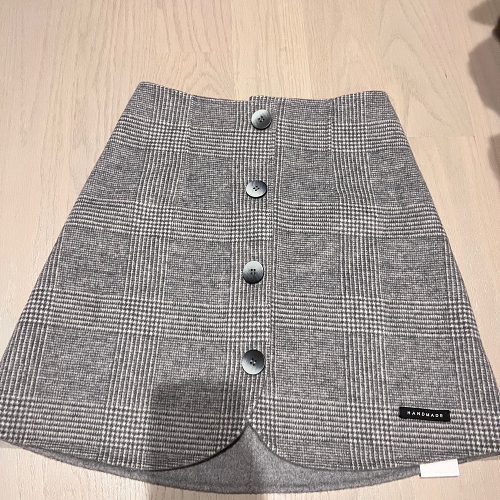 Vintage Wool Skirt Cloud Season Size S